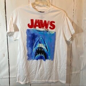 Jaws Sz Medium White Tee NEW